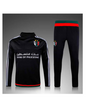 2016 football  Soccer Tracksuit black sweatshirt and pants Training Suits